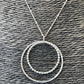 Handmade Sterling Silver Duo Circles Pendant