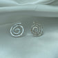 Handmade Sterling Silver Swirl Stud Earrings