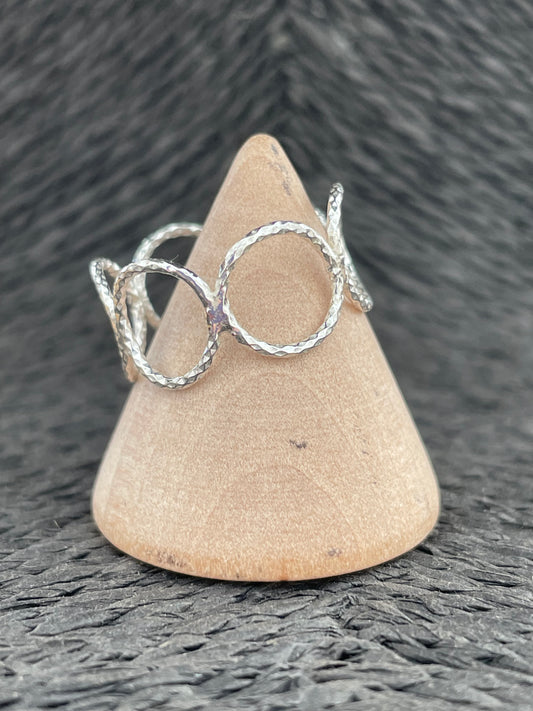 Handmade Sterling Silver Circles Ring