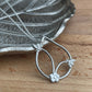 Handmade Sterling Silver Bee & Flower Necklace