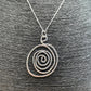 Handmade Sterling Silver Swirl Necklace