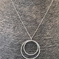 Handmade Sterling Silver Duo Circles Pendant