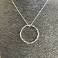Handmade Sterling Silver Twisted Halo