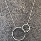 Handmade Sterling Silver Linking Hoops Necklace