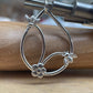 Handmade Sterling Silver Bee & Flower Necklace