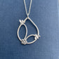 Handmade Sterling Silver Bee & Flower Necklace