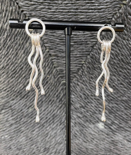 Handmade Squiggle Earrings