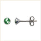 Sterling Silver Birthstone Stud Earrings