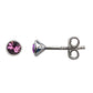 Sterling Silver Birthstone Stud Earrings