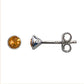 Sterling Silver Birthstone Stud Earrings