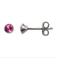 Sterling Silver Birthstone Stud Earrings