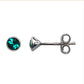 Sterling Silver Birthstone Stud Earrings