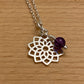 Crown Chakra Necklace with Amethyst Charm