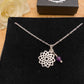 Crown Chakra Necklace with Amethyst Charm